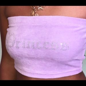 FOREVER21 PRINCESS TUBE TOP, VELVET LAVENDER
